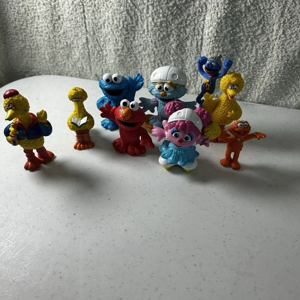 Sesame Street PVC Figures‎ Lot Of 9 New/Vintage/ Elmo, Big Bird